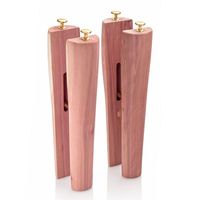 Embauchoir en bois de cèdre naturel de 14 pouces pour bottes mi-mollet, réglable, écologique, durable, anti-plis, anti-odeur, anti-humidité, avec support