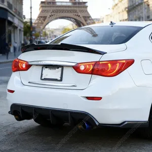 Aileron de coffre arrière style PSM pour Q50, années 2014 à 2024, pièces de décoration automobile - Product Image 4