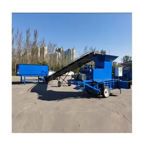 Horizontal hydraulic baler packing machine for maize straw silage hay grass
