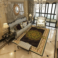 Art Gallery Inspired Plush Thick Washable Villa Living Room Carpet Non Slip Household Floor Rug Ready