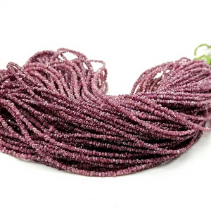 Perles de diamant rose naturel AAA 2-3 mm, brins de 16 pouces, diamants bruts non taillés, pour la création de bijoux, prix de gros optimal - Product Image 1