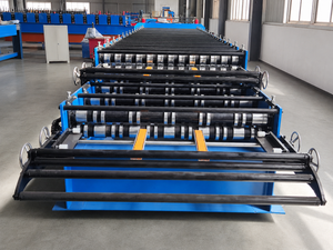 Machine de formage à froid de tôles de toiture ondulées en métal galvanisé à double couche, fabrication directe - Product Image 3