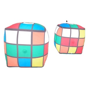 Globo Inflable LED con Forma <span class=keywords><strong>de</strong></span> Cubo Mágico, Modelo Personalizado, Cubo <span class=keywords><strong>de</strong></span> Rubik Iluminado Inflable, Cubo Inflable Colgante para Decoración <span class=keywords><strong>de</strong></span> Eventos - Product Image 1