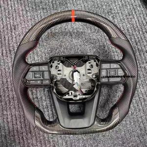 Echtes Carbon-Faser-LED-Lenkrad mit Schaltwippen für <span class=keywords><strong>Toyota</strong></span> Land Cruiser LC300 Hilux Supra Mk5 Corolla Camry Fortuner Gt86 - Product Image 4