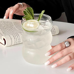 Tasse <span class=keywords><strong>en</strong></span> <span class=keywords><strong>verre</strong></span> créative <span class=keywords><strong>en</strong></span> forme de <span class=keywords><strong>gourde</strong></span> jus de boisson gobelet sans tige <span class=keywords><strong>thé</strong></span> à bulles tasse à café Latte - Product Image 3