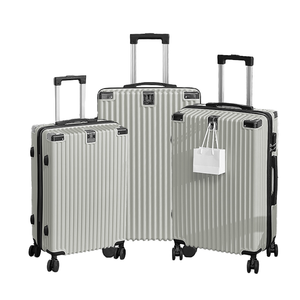 Modern Fashion Luggage Set 20/24/28 Inch <strong>Light</strong> <strong>Weight</strong> 4-Wheel Cloth Handle ABS <strong>Suitcase</strong> Combination Lock Zipper Closure Unisex - Product Image 1