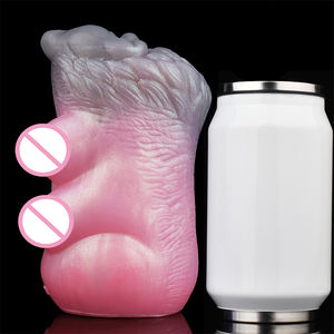 GEEBA Animal She-wolf Fantasy Two Channel Penis Stroker Silicone Male Masturbator Realistic Vagina Textured Pocket Pussy Sex Toy - Product Image 2