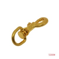 Kait Pengunci Tas Bentuk Mata Putar dengan Cincin Pegas, Bahan Zinc Alloy, Model Carabiner Trigger Snap Hook, Hardware dengan Logo Kustom untuk Tas Tangan