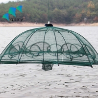 Pot de crabe de piège de poisson de filet de fonte de matériel de PE pour la pêche d'aquaculture