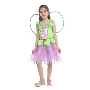 Halloween Decor Children TV Movie Tinkerbell Cosplay <b>Costume</b> with <b>Wing</b> Kids Girl Tinkerbell Party Fancy Princess Fairy Dress - Product Image 4