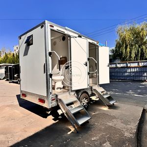 2025 <b>Portable</b> Construction Site Toilet House Shower Toilet Mobile Movable <b>Portable</b> Toilet Trailer For Outdoor - Product Image 4
