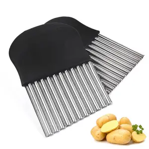 Factory Wholesale Stainless Steel Potato Cutting/Potato Chip Knife Kitchen Tool