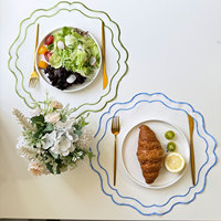 Napperons brodés de haute qualité Ychon, tissus lavables pour la maison, en polyester, pour table à manger