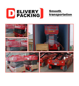 Potente elevador de tijera autopropulsado, batería de larga duración para trabajos de turnos en almacenes - Product Image 2