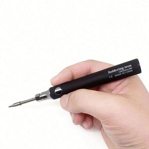 Outil de réparation de vélo portable, mini, sans fil, électrique, multifonction, réglage de la température, en alliage d'aluminium, pour l'extérieur, noir - Product Image 1