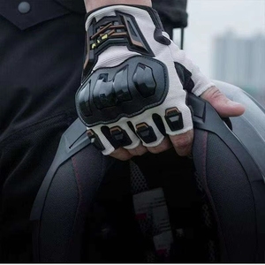 Guantes de Motocicleta Transpirables de Medio Dedo para Hombre y Mujer, con Nudillos Reforzados, Antideslizantes, Personalizados, para Ciclismo y Carreras, Equipo de Seguridad - Product Image 1