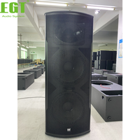 Haut-parleur passif pleine gamme EGT Dual 15 pouces, 3200W de puissance de crête, 4 ohms, haut-parleur audio professionnel pour scène extérieure et intérieure