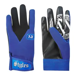 AJ Styles Guantes rojo Bule Guantes The Phenomena Total Nonstop Action Wrestling The Styles Clash AJ Styles Guantes