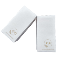 Serviettes personnalisées de haute qualité avec logo pour serviette d'invité jetable de fête de mariage