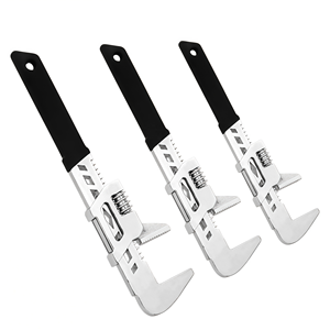 Llave Tipo F Multifuncional, Llave Ajustable de Ángulo Recto, Llave de Boca Ancha con Mordaza Dentada para Uso Industrial - Product Image 4