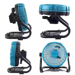 Ventilateur électrique industriel portable 20V DIY, 12 pouces, vitesse unique, 500 CFM, 90 mph, batterie 5.0 Ah, garantie 1 an, camping en plein air, bleu - Product Image 4