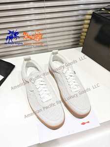 Chaussures de skate en cuir véritable de luxe pour hommes, style rétro, décontractées, tendance, confortables, à lacets, Louboutins - Product Image 3