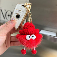 Kawaii-Porte-clés elfe en peluche, porte-clés, sac à dos à breloque, pompon, accessoires pour femmes, mignon, elfe à la mode