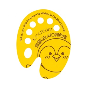 Etpack Mini Kem Khay giấy giòn hình nón kem bóng nón giấy dùng một lần Thẻ bảng vẽ nhỏ giọt prootray - Product Image 5