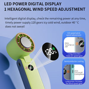 Factory Bladeless <b>Handheld</b> Portatil <b>Fans</b> Portable USB Rechargeable Hand air Cooler Folding Mini <b>Fan</b> for Camping - Product Image 3