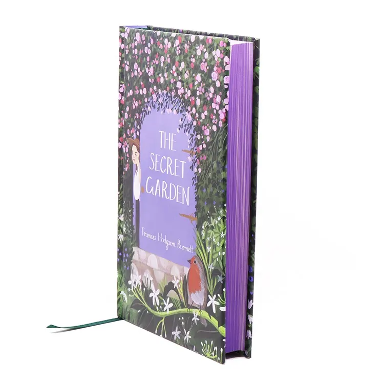 Индивидуальные книги по запросу, полноцветный Чехол-книжка в твердом переплете с рисунком краев