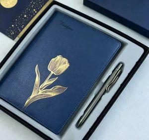 Set de Regalo de Cuaderno y Bolígrafo con Diseño Floral Rosa para Personalización de Marca Corporativa, Empaque Personalizado y Pedidos Promocionales al por Mayor - Product Image 2