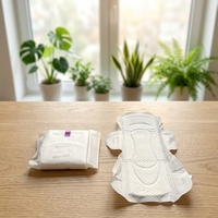 Serviettes hygiéniques pour femmes en coton non tissé, super douces, à ailettes, régulières