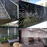 Panneau de séparation moderne en métal estampé, décoratif, découpé au laser, résistant aux intempéries, pour clôture de jardin extérieur, patio et balcon