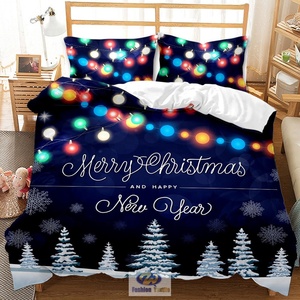 Vente en gros d'ensemble <span class=keywords><strong>de</strong></span> literie mignon imprimé <span class=keywords><strong>de</strong></span> Noël 3D <span class=keywords><strong>housse</strong></span> <span class=keywords><strong>de</strong></span> <span class=keywords><strong>couette</strong></span> et drap <span class=keywords><strong>de</strong></span> <span class=keywords><strong>lit</strong></span> <span class=keywords><strong>pour</strong></span> la maison - Product Image 3