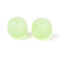 PandaHall 200 pièces 16mm carré couleur mélangée perles acryliques opaques perles ingérées en plastique et lucite