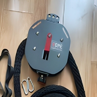 Appareil d'entraînement à la corde sans fin, accessoire pour rack de musculation, en fer Q235, corde en polyester de 4M et 32MM, équipement de fitness pour la maison