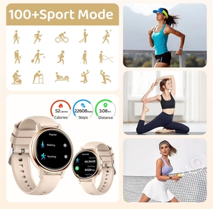 Reloj Inteligente AK88 de 1.26 Pulgadas con Seguimiento del Ciclo Menstrual, Asistente de Voz, 123 Modos Deportivos, Resistente al Agua IP68, Reloj Inteligente de Lujo para Mujer - Product Image 6