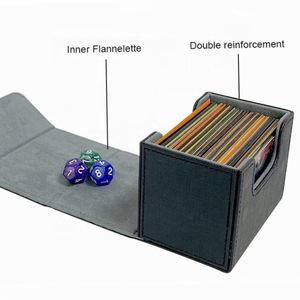 Boîte de rangement pour cartes à collectionner FX Premium en PU résistant à l'usure, avec fermeture à rabat, pliable, couleur et logo personnalisables, pour usage sportif et jeux. - Product Image 6
