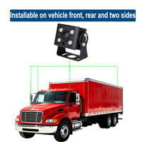 Caméra CCTV AHD 1080P pour bus, vision nocturne couleur, grand angle de vue de 130 degrés, IP68, métal robuste, anti-explosion, pour autocars scolaires