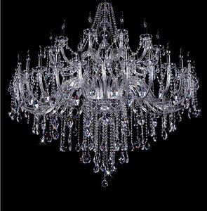 Lustre à grande bougie en cristal personnalisé de luxe avec LED pour hall d'hôtel de salle de mariage traditionnel européen personnalisé - Product Image 2