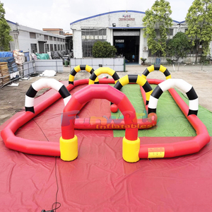 Pista inflable gigante para carreras de zorb balls y didi cars, para fiestas y eventos infantiles al aire libre. - Product Image 5