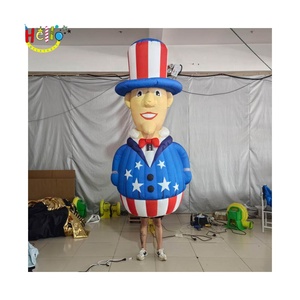 ชุดคอสตูมพ่อค้าขายของวันประกาศอิสรภาพแบบเป่าลม หัวใหญ่ สำหรับการแสดง - Product Image 5