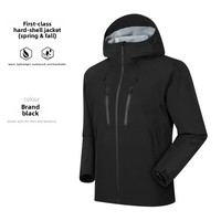 Veste de randonnée et de trekking professionnelle imperméable et respirante pour hommes, OEM ODM, printemps automne, vêtements de plein air à coque dure