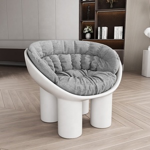 Cadre en plastique PP de style simple avec coussin de couleur assortie chaise de café de loisirs italie à utiliser accoudoir chaise de jambe d'éléphant - Product Image 4