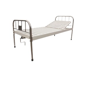 Tatsuhiro Manual Nursing <b>Bed</b> 2080x900x500mm Single Crank Stainless Steel Slatted Convalescent Care - Product Image 3