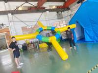 Filet gonflable géant pour jeux de sports Outdoor Team Challenge Commercial Gonflable Fun Activities Competition Playground