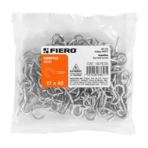 FIERO Boîte à œillets ouverts avec sac de 6 unités avec 144 pièces 17X40 Type de crochet de mesure Produit - Product Image 3