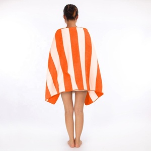 Tùy Chỉnh In Logo Phản Ứng In Du Lịch Khăn Khô Nhanh Cát Miễn Phí Sọc Microfiber Bãi Biển Khăn - Product Image 2