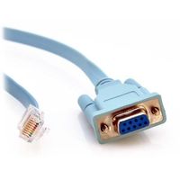 Cable de Consola de 1.80m (6 pies) RJ45 a DB9 Azul Bebé 72-3383-01 para Cisco