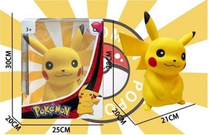 Figurines Pokémon géantes tendance en PVC, Pikachu, Snorlax, Bulbasaur, <span class=keywords><strong>Gengar</strong></span>, décoration de bureau avec emballage d'origine - Product Image 4